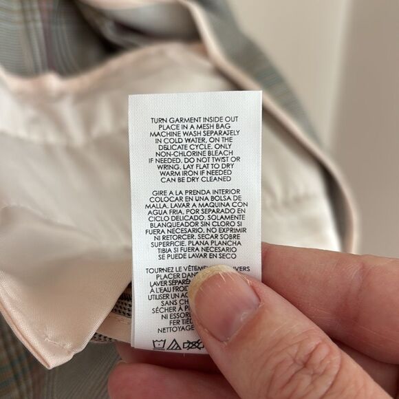 Cabi #5470 Women’s Sleuth Plaid Long Double oversized Breasted Blazer Size 8 EUC - Picture 13 of 14